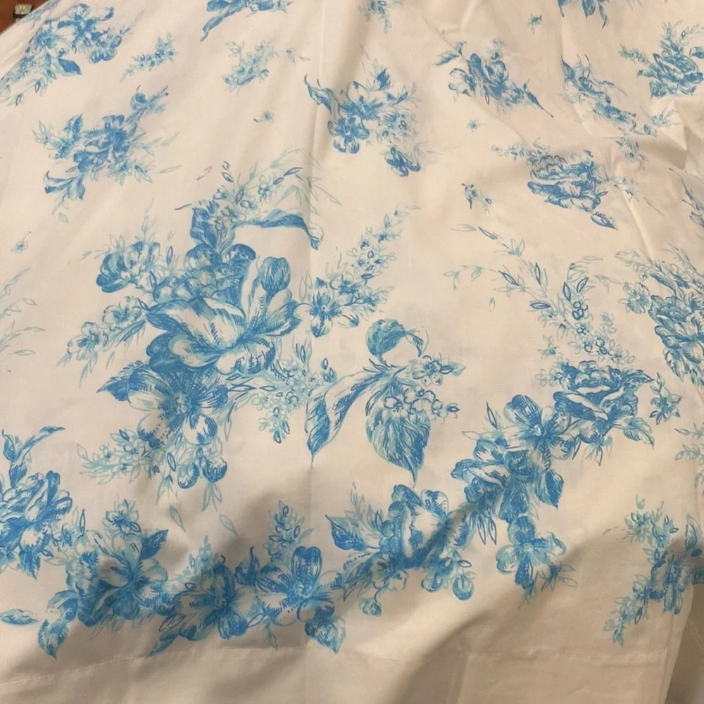 VINTAGE 70’s full size flat sheet. Lady pepperelle Miralux Floral‎ 400